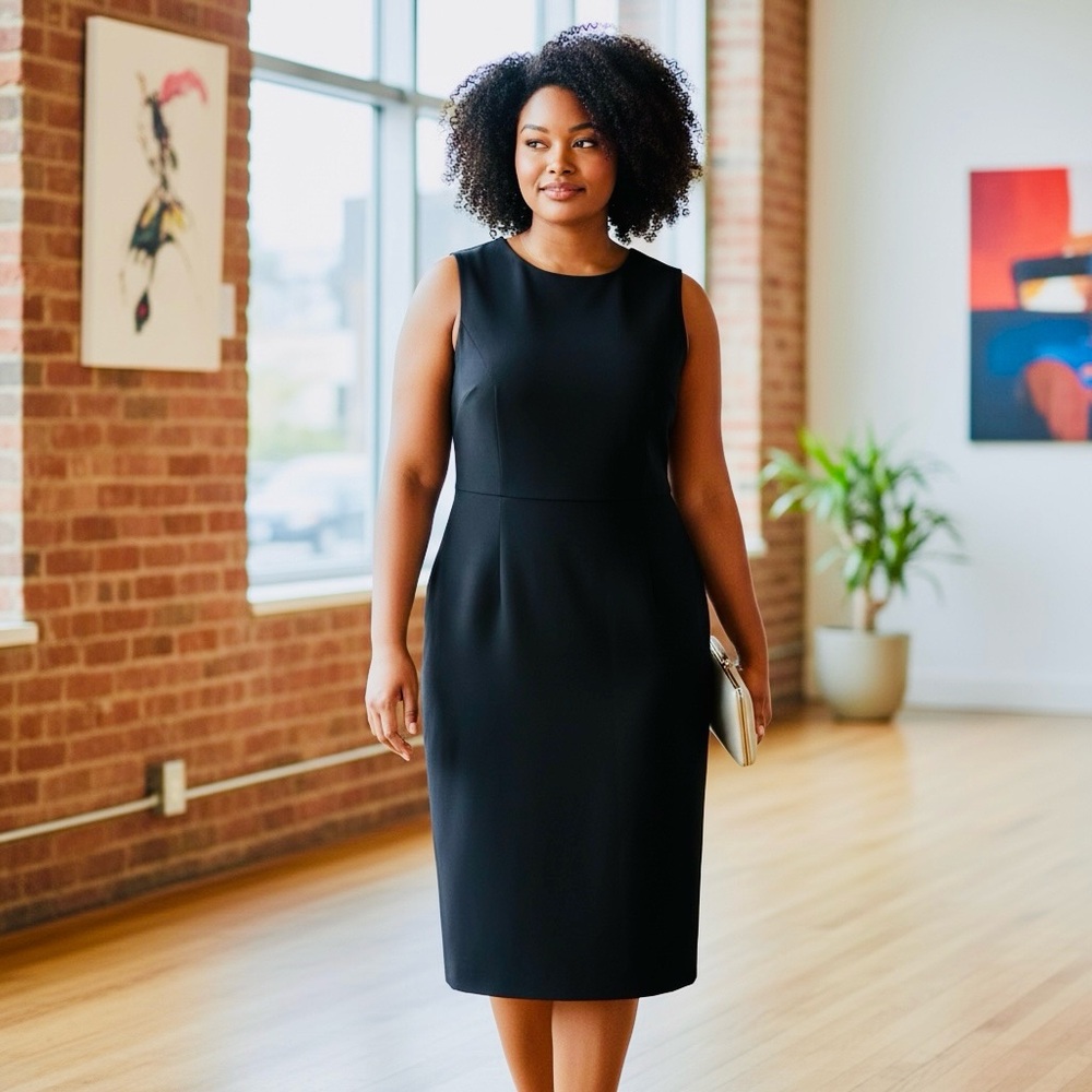 Chic Black Midi Dress